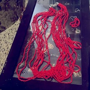 Pretty red sea beads